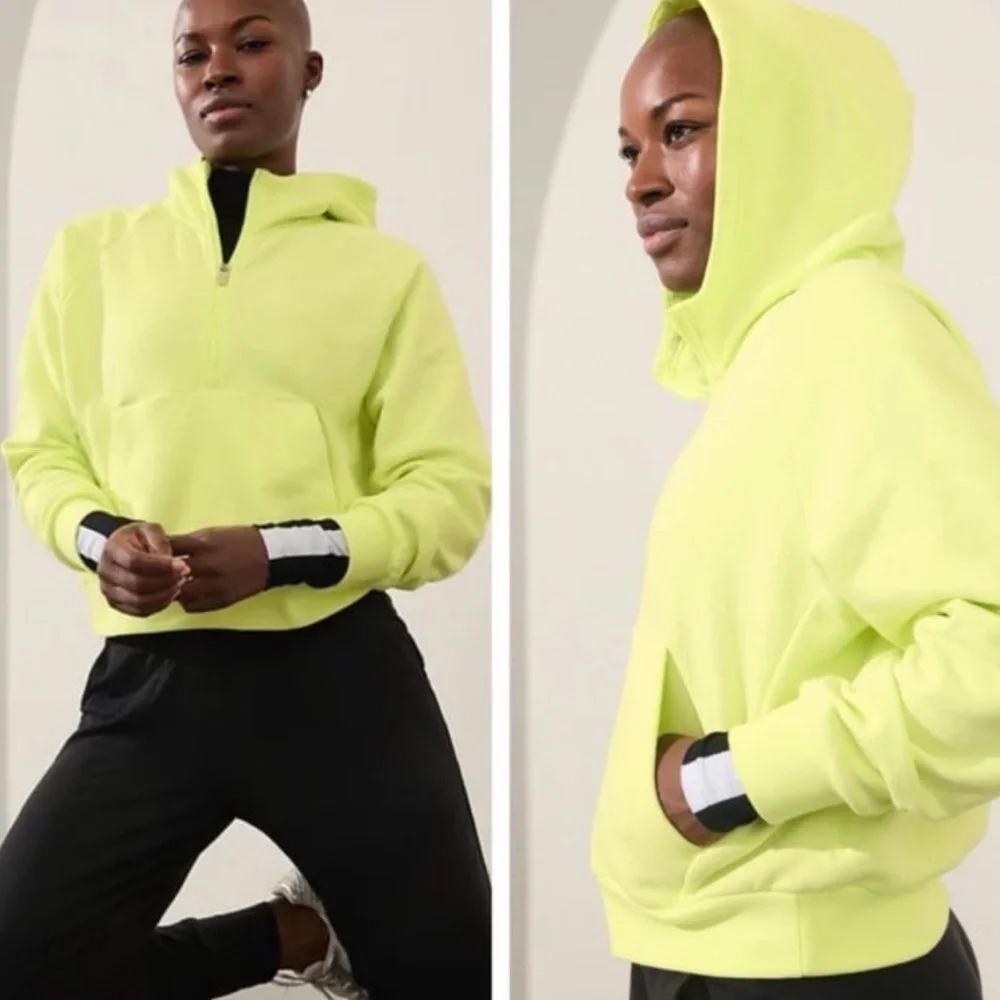 Athleta Easy Fleece Zip Hoodie XXS - Picture 1 of 6